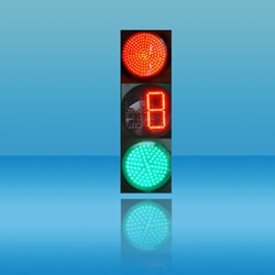 300mm three units with full screen countdown combination of LED traffic lights