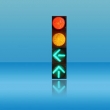 400mmLED红黄满屏带绿左直箭头车道交通指示
